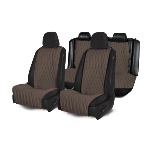 Накидки на сидения Полный комплект накидок (Темно-Коричневый) Ромб 2