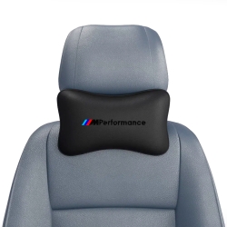 Подушка под шею черная с вышивкой 